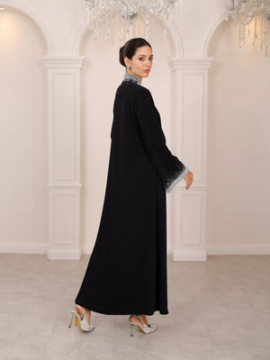 NOIRE ASYMÉTRIE ABAYA