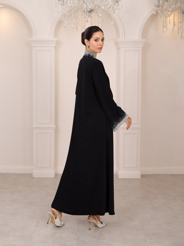 NOIRE ASYMÉTRIE ABAYA