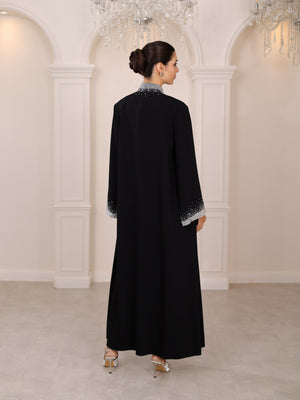 NOIRE ASYMÉTRIE ABAYA