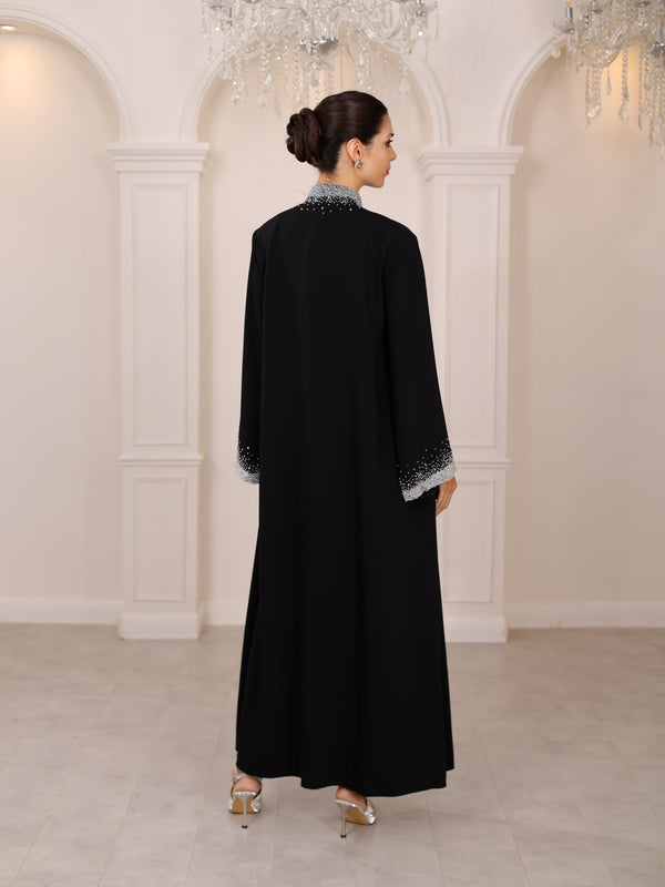 NOIRE ASYMÉTRIE ABAYA
