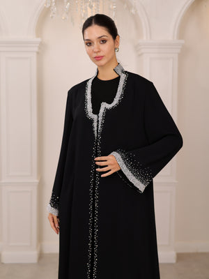 NOIRE ASYMÉTRIE ABAYA