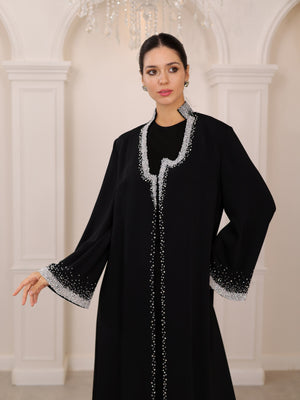 NOIRE ASYMÉTRIE ABAYA
