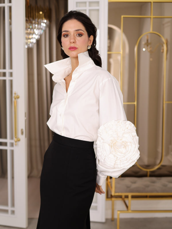 WHITE ROSE SHIRT