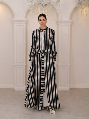SAHRA ÇİZGİ KAFTAN