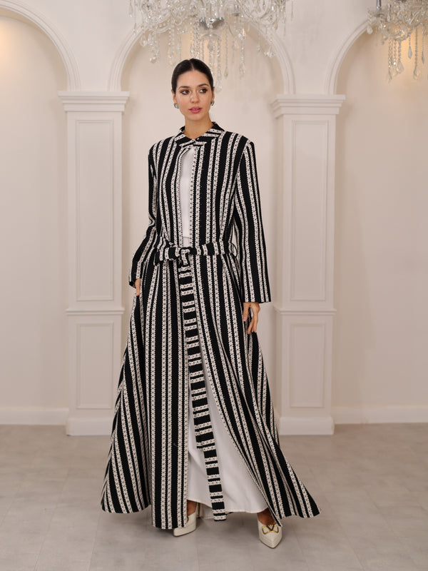 SAHRA ÇİZGİ KAFTAN
