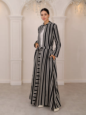 SAHRA ÇİZGİ KAFTAN