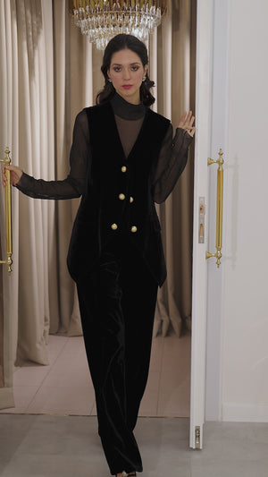 NOIR VELVET SET